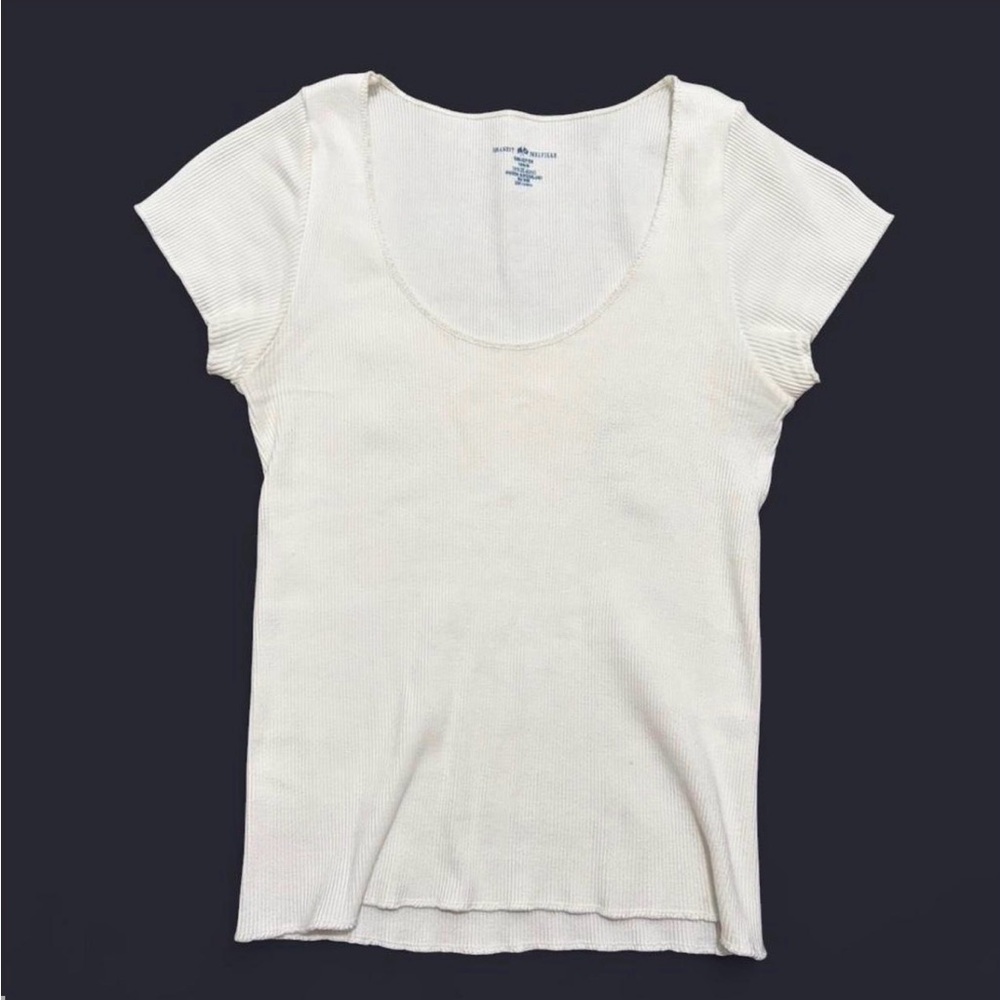 Brandy Melville White Short Sleeve Top
